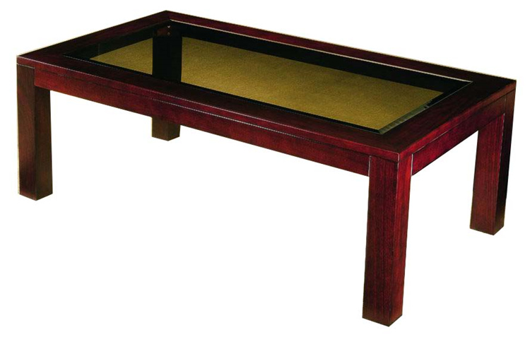 實(shí)木玻璃茶幾圖片
